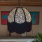 Paisley Print Black Seam Dome Lampshade
