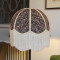Paisley Print Pink Cream Seam Dome Lampshade