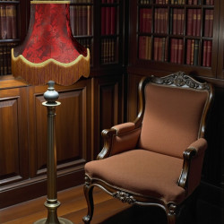 Paisley Jacquard Ruby Gold Lampshade