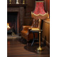 Paisley Jacquard Red and Gold Lampshade