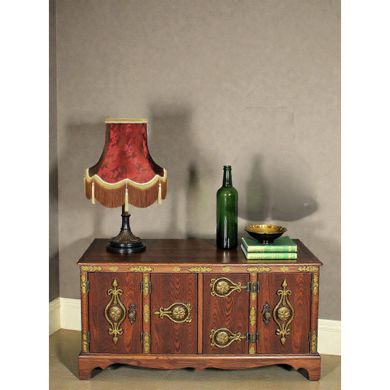 Paisley Jacquard Red Lampshade
