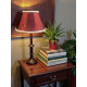Paisley Jacquard Red Cream Fabric Tapered Empire Lampshade