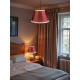 Paisley Jacquard Red Cream Fabric Tapered Empire Lampshade