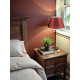 Paisley Jacquard Red Cream Fabric Tapered Empire Lampshade