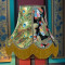 Bird of Juno Peacock Feather Scalloped Fabric Lampshades
