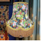 Peacock Dance Black Gold Fabric Lampshades