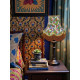 Peacock Dance Cream Gold Fabric Lampshades