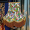 Peacock Dance Cream Gold Fabric Lampshades