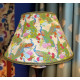 Peacock Plume Cream Fabric Lampshades