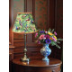Peacock Plume Green and Gold Fabric Lampshades