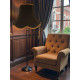 Black and Gold Braid Modern Scalloped Fabric Lampshades