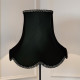 Black and Gold Mix Modern Scalloped Fabric Lampshade