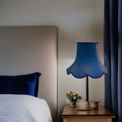 Navy Blue Modern Fabric Lampshade