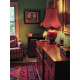 Burgundy Red Modern Fabric Lampshades