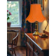 Burnt Orange Modern Scalloped Fabric Lampshades