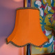 Burnt Orange Modern Fabric Lampshades
