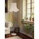 Cream and Gold Rope Modern Scalloped Fabric Lampshades