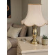 Cream and Gold Rope Modern Scalloped Fabric Lampshades