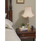 Cream and Gold Rope Modern Scalloped Fabric Lampshades