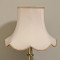 Cream and Gold Rope Modern Scalloped Fabric Lampshades