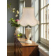 Cream and Light Green Modern Scalloped Fabric Lampshades