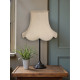 Cream and Light Green Rope Modern Scalloped Fabric Lampshades