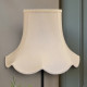 Cream Modern Scalloped Fabric Lampshades