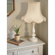 Cream and Pink Cottage Modern Scalloped Fabric Lampshades