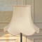 Cream and Pink Cottage Modern Scalloped Fabric Lampshades