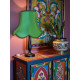 Emerald Green Modern Fabric Scalloped Lampshades