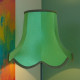 Emerald Green Modern Fabric Scalloped Lampshades
