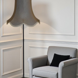Pewter Grey Modern Fabric Lampshades