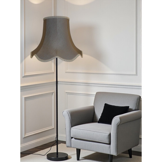Pewter Grey Modern Fabric Lampshades