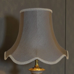 Pewter Grey Modern Fabric Lampshades