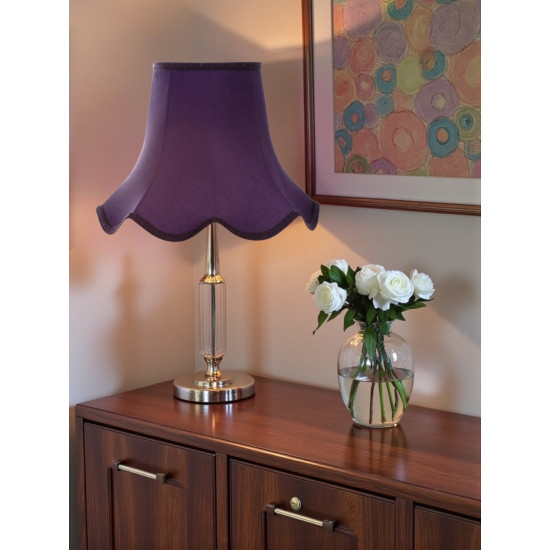 Grape Purple Modern Fabric Lampshades