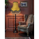 Antique Gold and Black Tassel Scalloped Fabric Lampshades