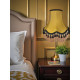 Antique Gold and Black Tassel Scalloped Fabric Lampshades