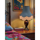 Slate Blue Fabric Lampshades