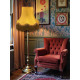 Gold and Rosso Red Gold Fabric Lampshades