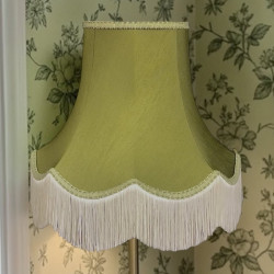 Olive Green Fabric Lampshades