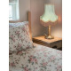 Sage Green and Gold Fabric Lampshades