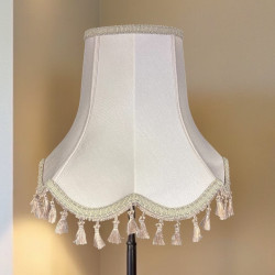 Oyster Tassel Scalloped Fabric Lampshades