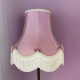 Pink Rose Scalloped Fabric Lampshades