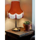 Terracotta Orange and Cream Fabric Lampshades