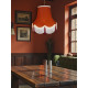 Terracotta Orange and Cream Fabric Lampshades