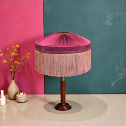Fuchsia Pink Gathered Tiffany Lampshade