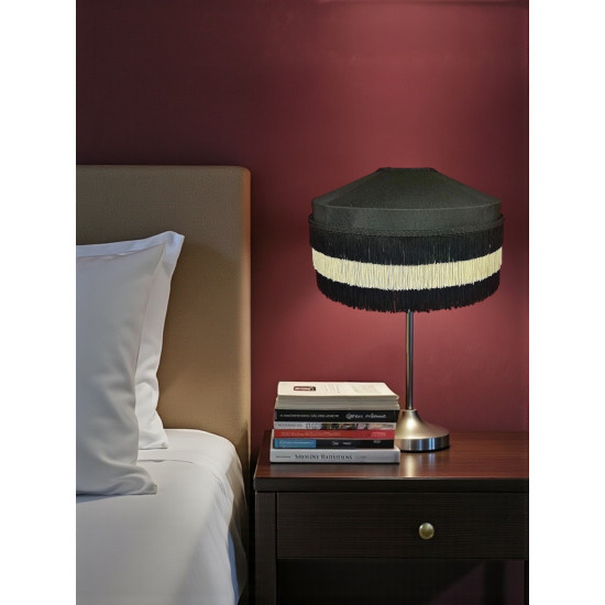 Black and Cream Art Deco Tiffany Lampshades