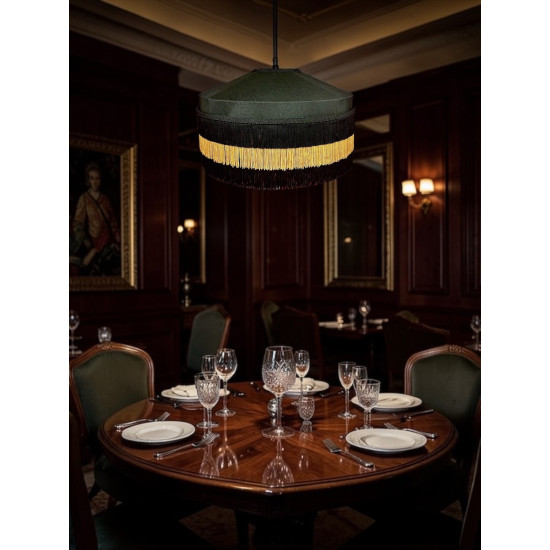 Black and Gold Art Deco Tiffany Lampshades