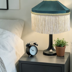 Holly Green and Cream Tiffany Lampshades