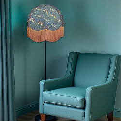 William Morris Birds Blue Dome Lampshade